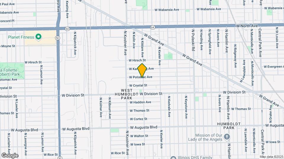 4301 W Potomac Ave Mapa y Detalles de la Ubicación