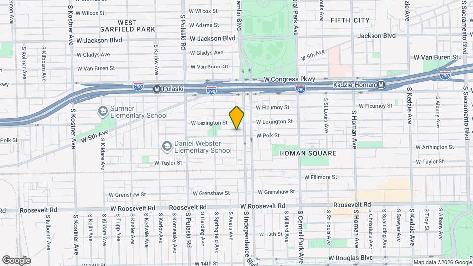 3816 W Polk St Map and Location Details