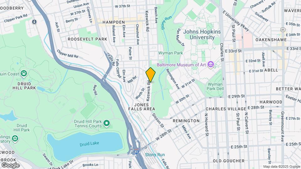3105 Keswick Rd Map and Location Details