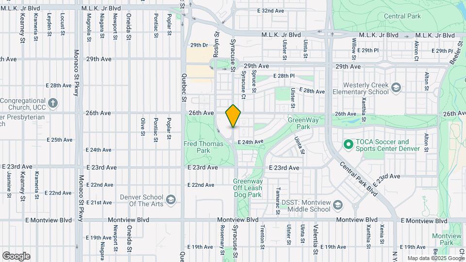 2436 Syracuse St Map and Location Details