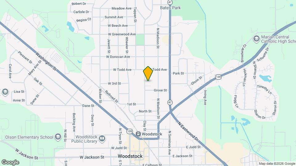 820 Clay St Map and Location Details