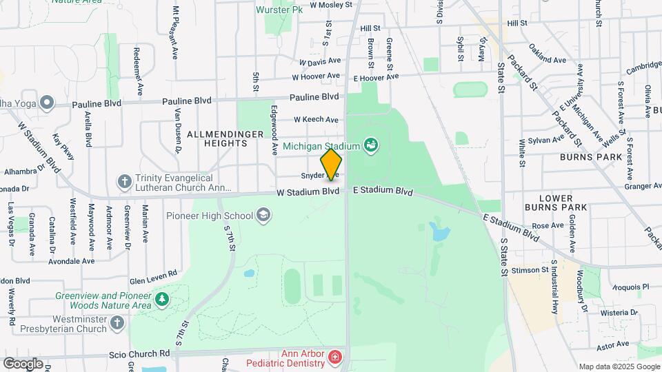 316 W Stadium Blvd Map and Location Details