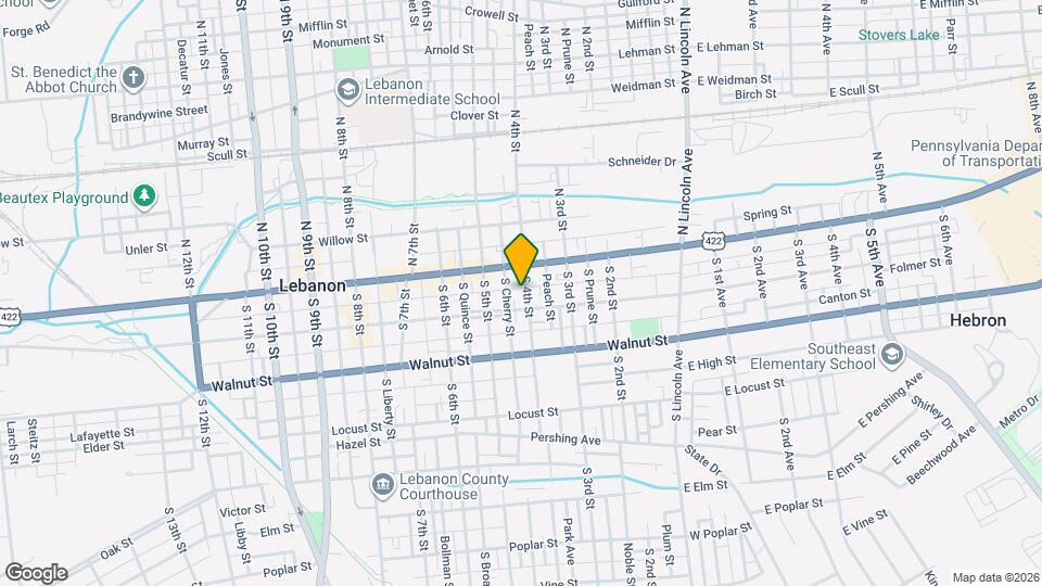 25 S 4th St Mapa y Detalles de la Ubicación