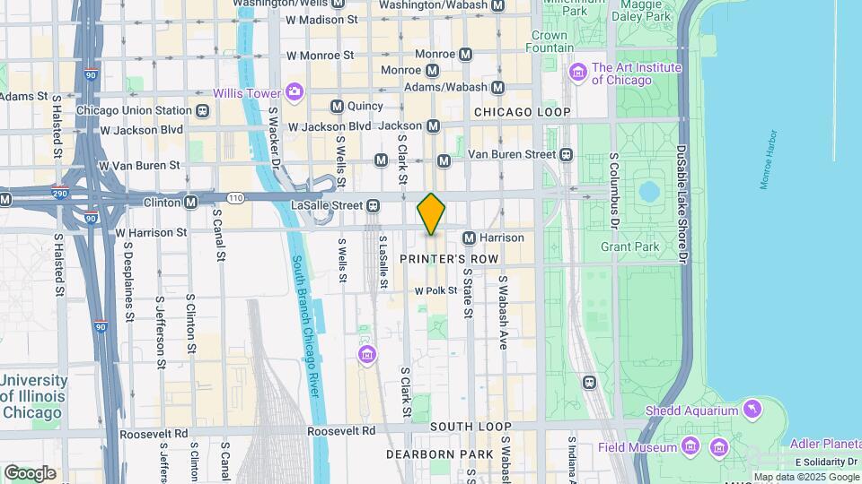 600 S Dearborn St Map and Location Details
