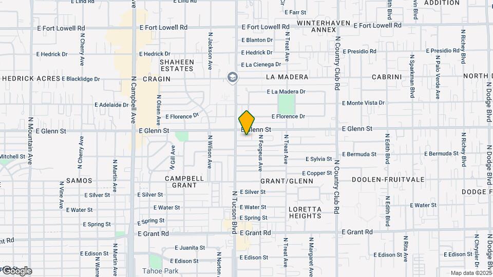 2520-2526 E Glenn St Mapa y Detalles de la Ubicación