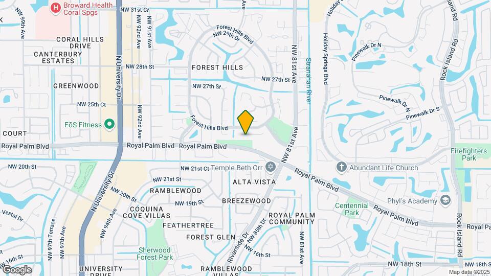 8526 NW 23rd Mnr Map and Location Details