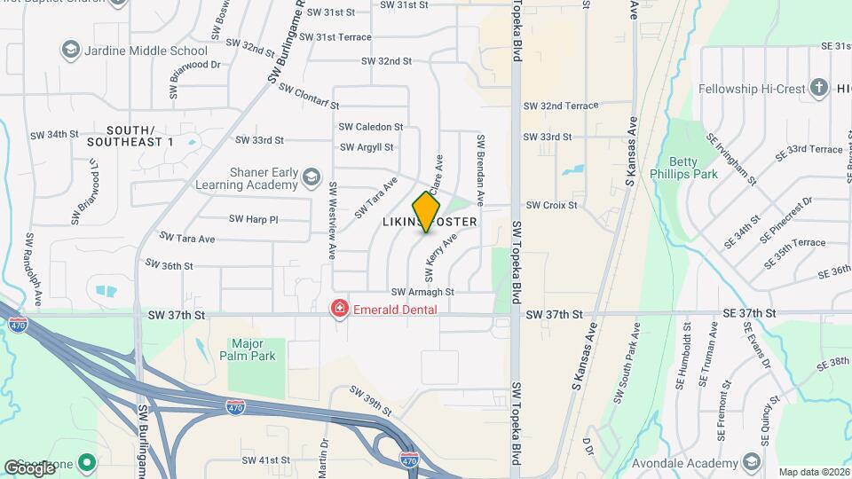 3558 SW Kirklawn Ave Map and Location Details