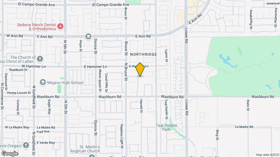 5312 N Regena Rose St Map and Location Details