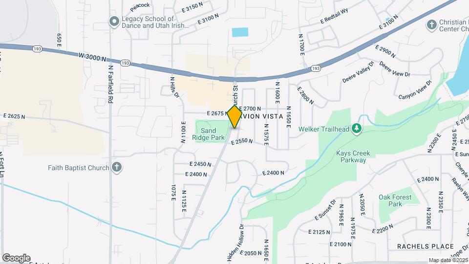 2587 N 1450 E Map and Location Details