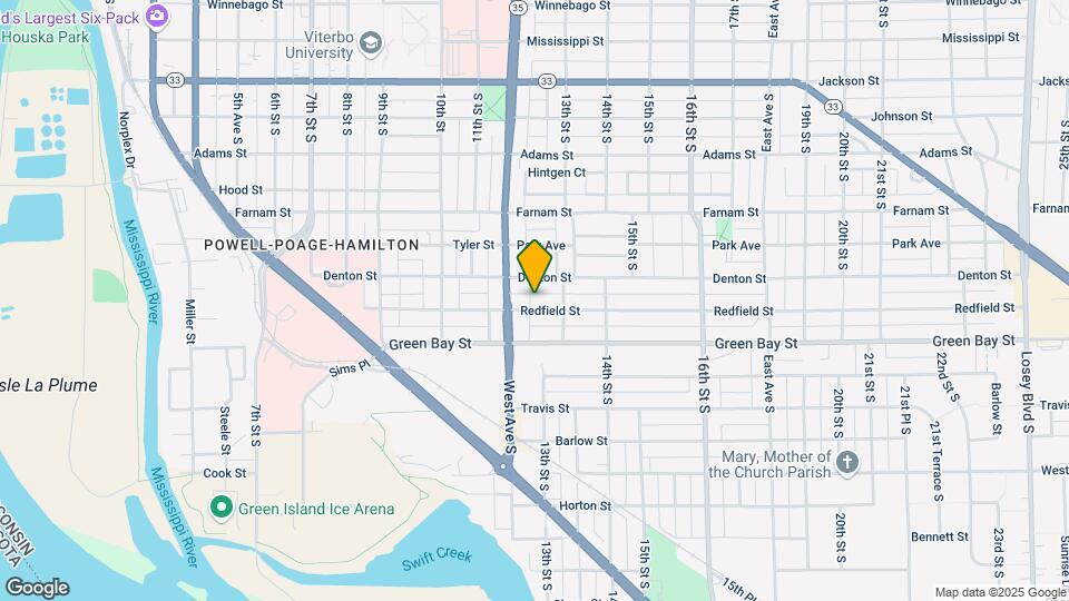1223 Redfield St Map and Location Details