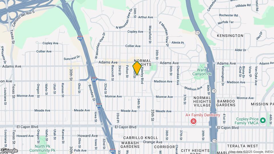 4621-4623 34th St Map and Location Details