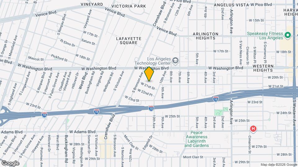 4041 1/2 W 21st St, Unit 4041 1/2 Map and Location Details