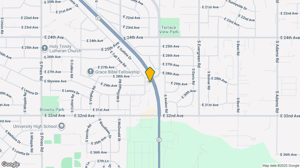 13328 E 28th Ave Map and Location Details