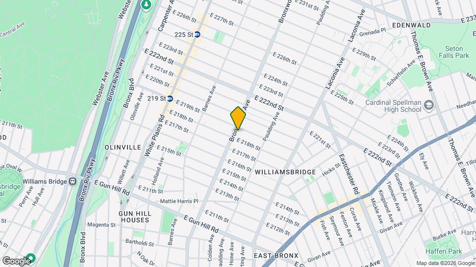 3766 Bronxwood Ave Mapa y Detalles de la Ubicación