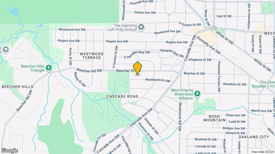 1711 Westhaven Dr SW Map and Location Details