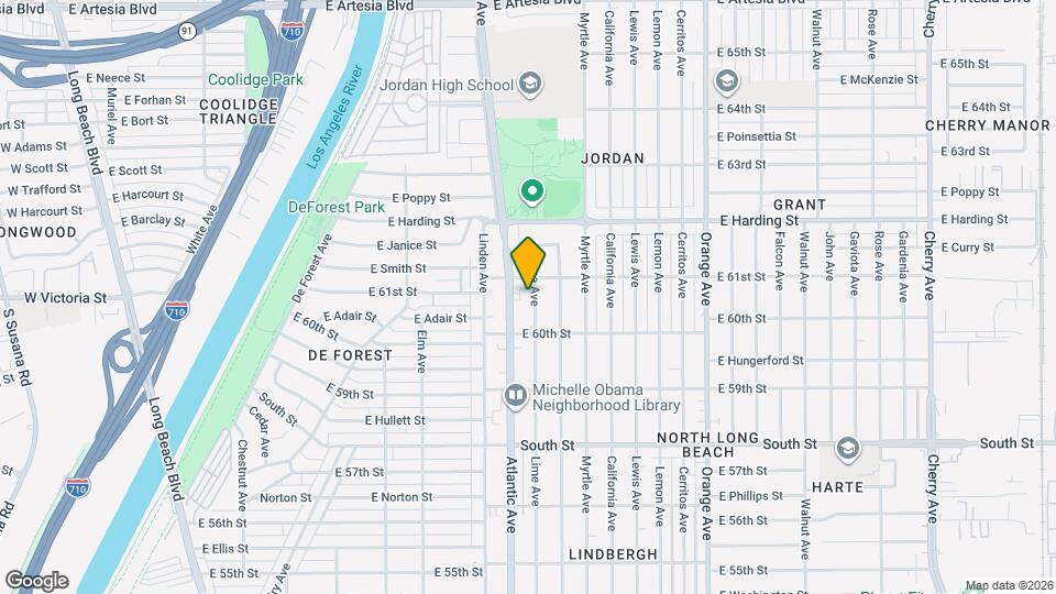 6071 N Lime Ave Map and Location Details