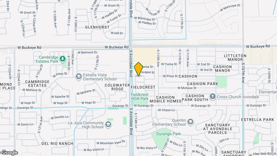 11421 W Pima St Map and Location Details