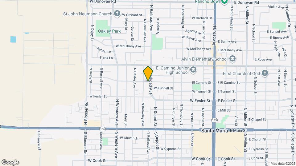 728 W El Camino St Map and Location Details