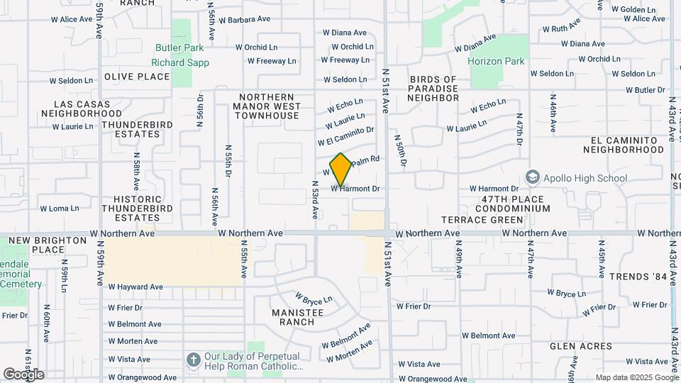 5221 W Harmont Dr Map and Location Details