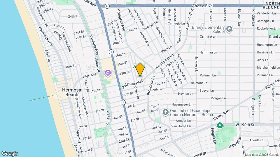 1033 Aviation Blvd Mapa y Detalles de la Ubicación