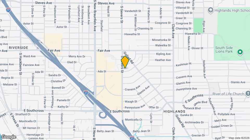 1107 Ada St Map and Location Details