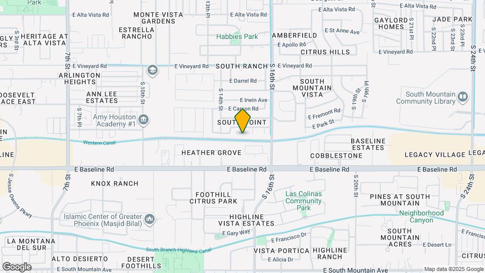 7219 S 14th Pl Map and Location Details