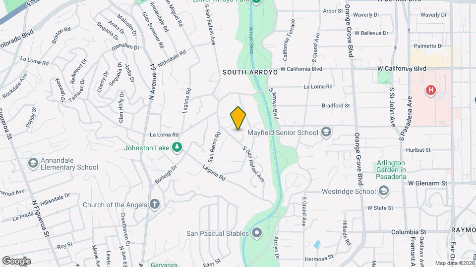 760 S San Rafael Ave Map and Location Details