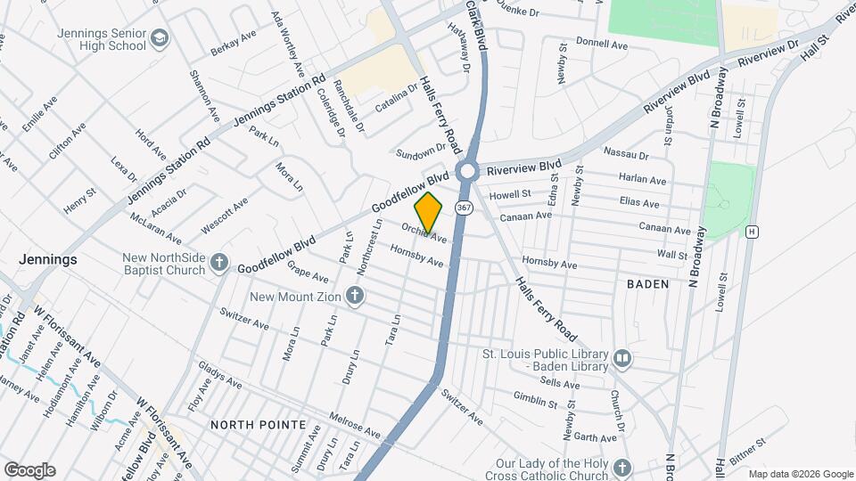 1534 Orchid Ave Map and Location Details