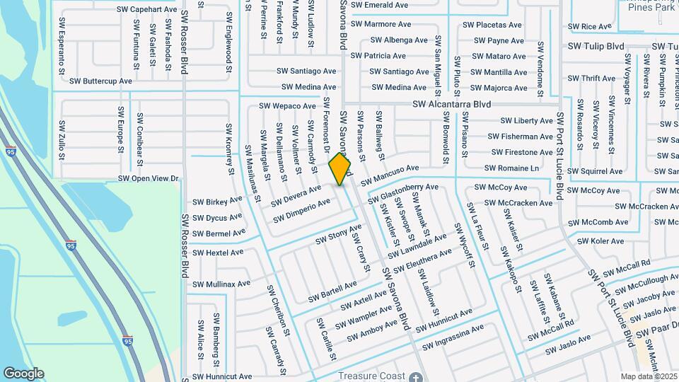 3733 SW Hulska St Map and Location Details