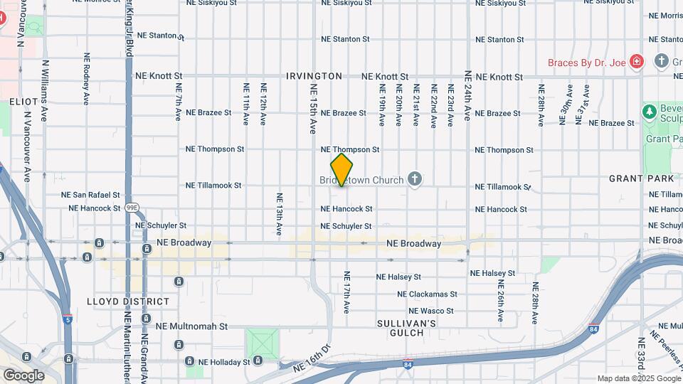 1624-1636 NE Tillamook St Mapa y Detalles de la Ubicación