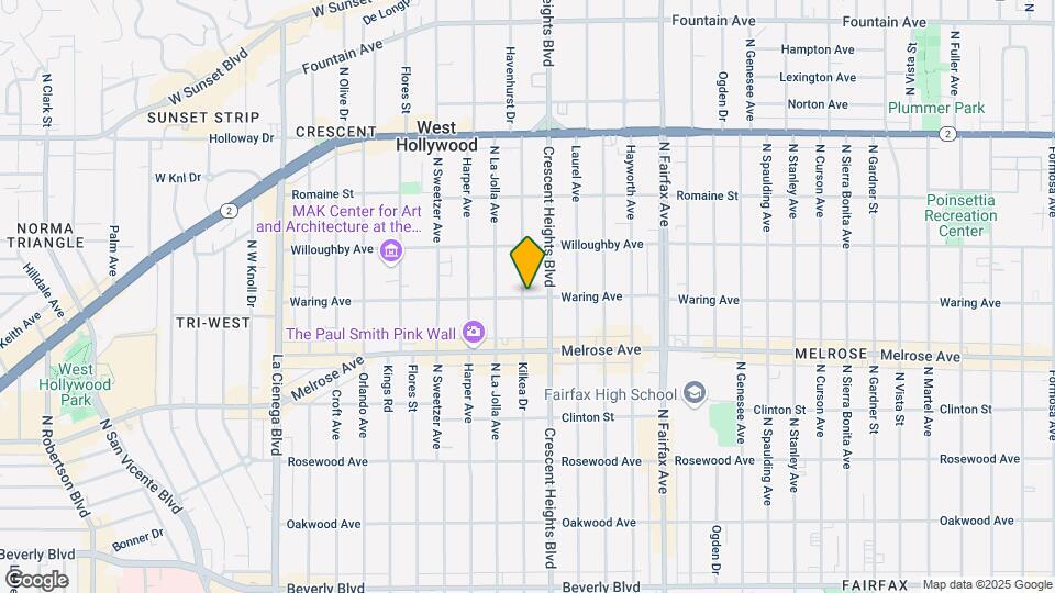 8149 Waring Ave Map and Location Details