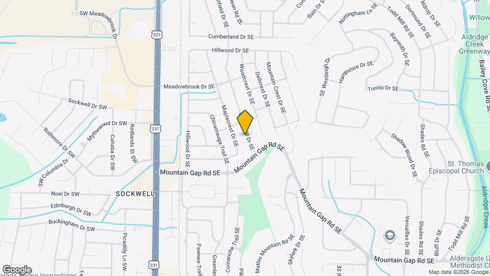 11406 Crestfield Dr SE Map and Location Details