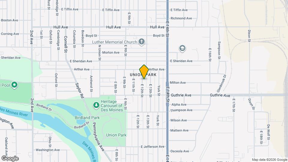 2343 E 12th St Map and Location Details