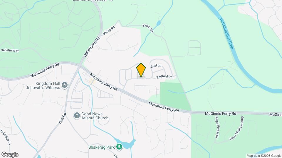 8330 Shakerag Trace Map and Location Details