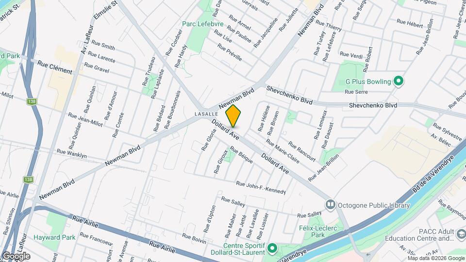 1819 Av Dollard Map and Location Details