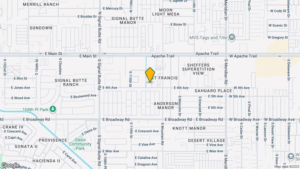 11121 E Aspen Ave Map and Location Details