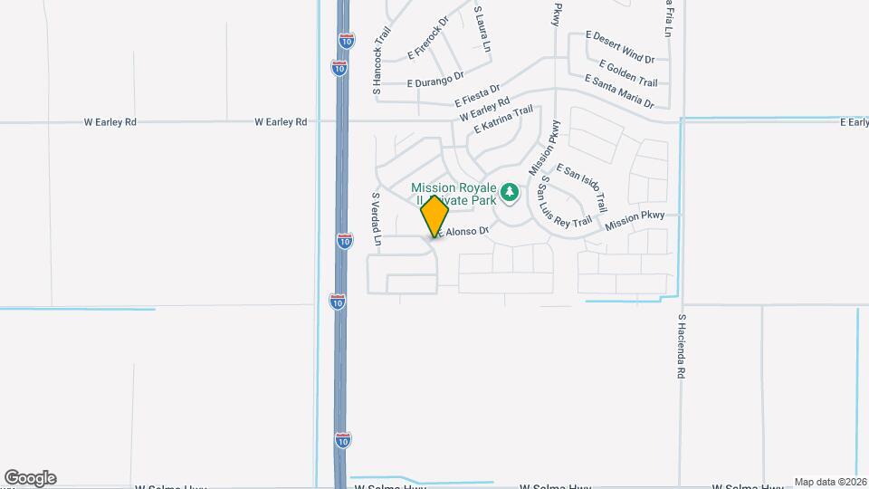 340 S Borromeo Dr Map and Location Details