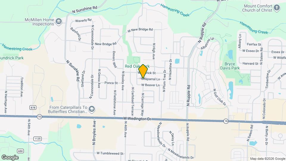 4435 Chaparral Ln Map and Location Details