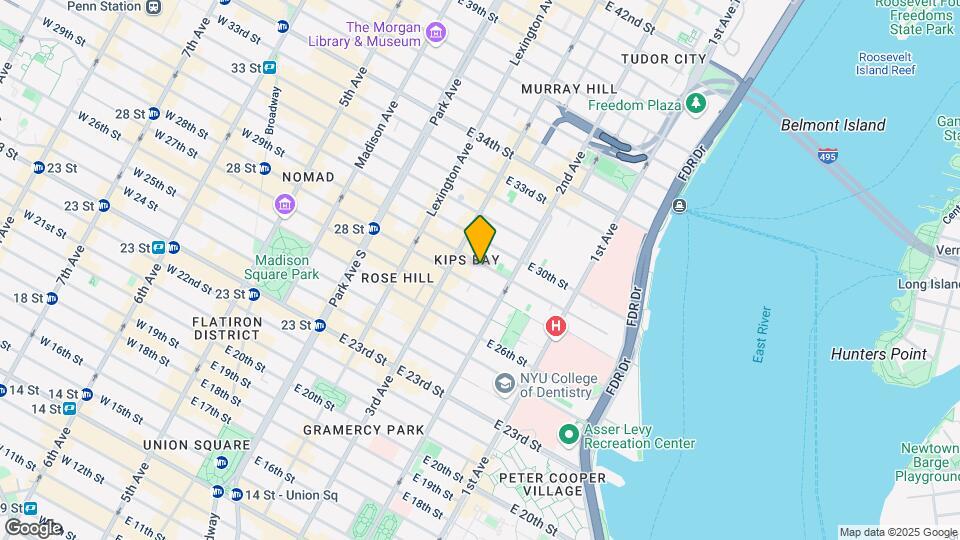 Kips Bay Court Mapa y Detalles de la Ubicación