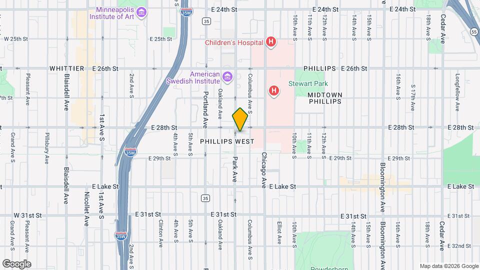 2809 Park Ave Map and Location Details