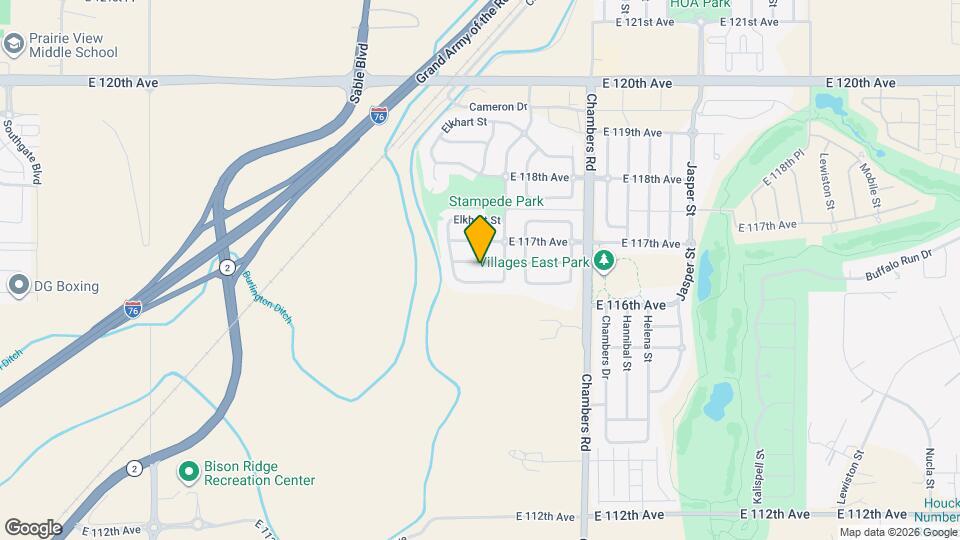 14912 E 116th Pl, Unit C-C418 Map and Location Details
