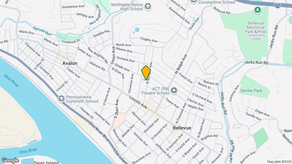 87 N Sprague Ave Mapa y Detalles de la Ubicación