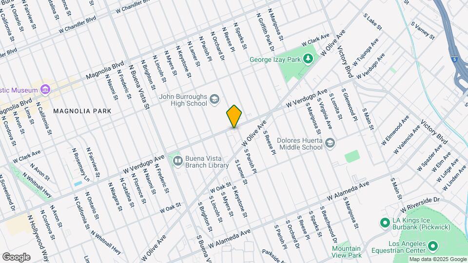 1906 W Verdugo Ave Mapa y Detalles de la Ubicación