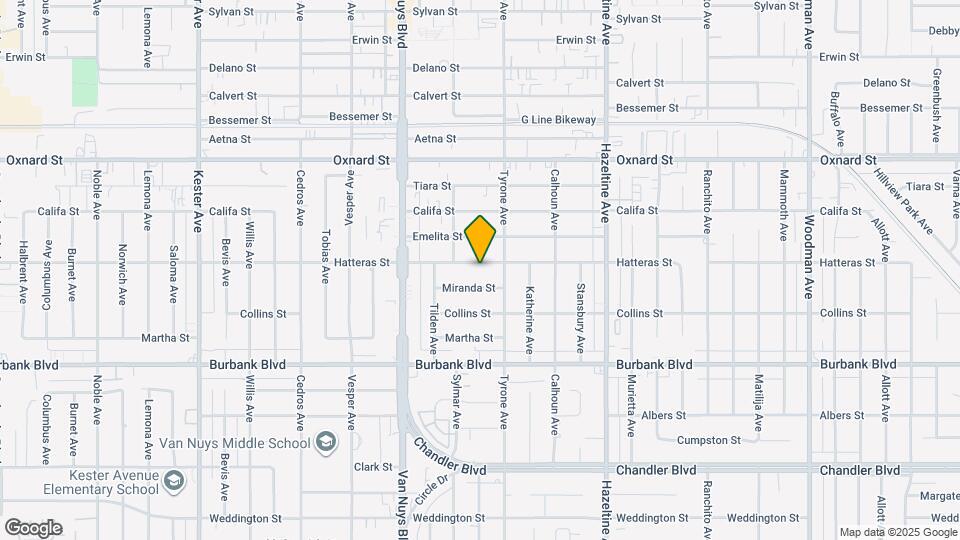 14330 Hatteras St Map and Location Details