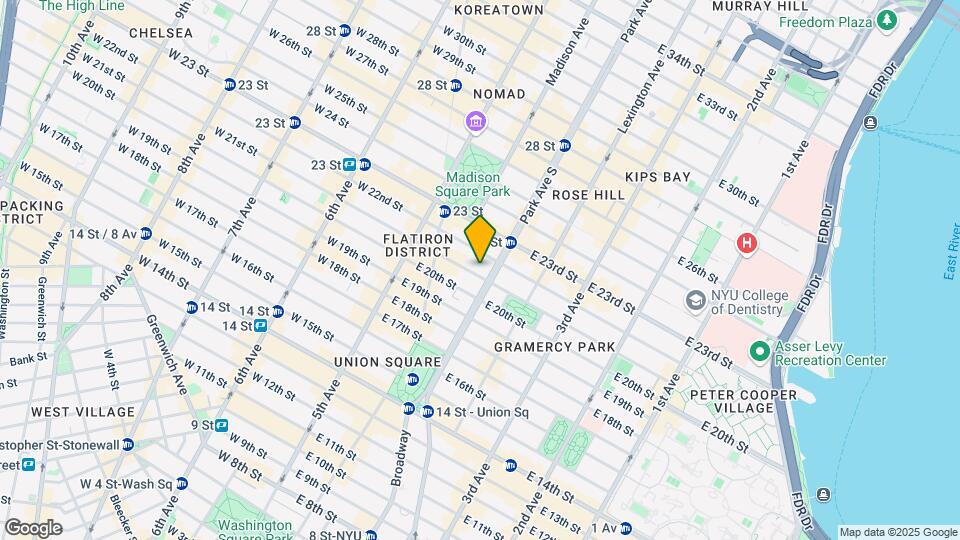 49 E 21st St Map and Location Details