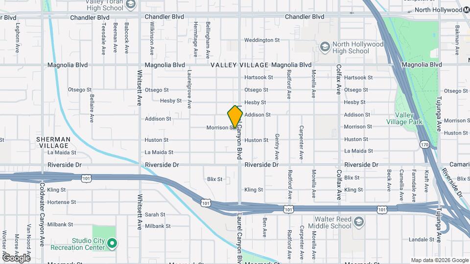 4919 Laurel Canyon Blvd, Unit 18 Mapa y Detalles de la Ubicación