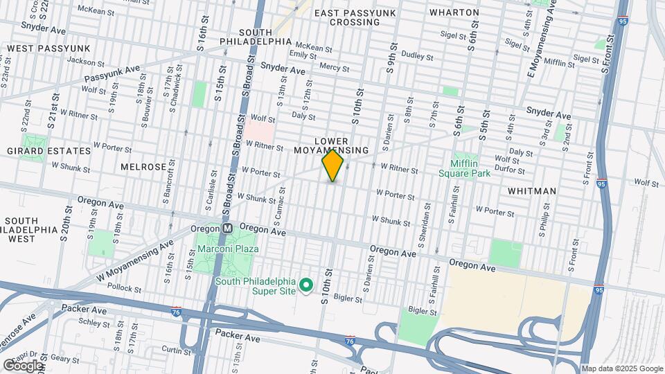 2500 S Alder St Map and Location Details