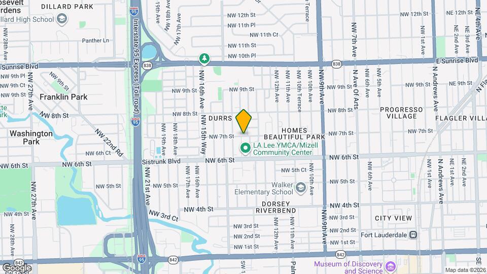 646 NW 14th Terrace Map and Location Details