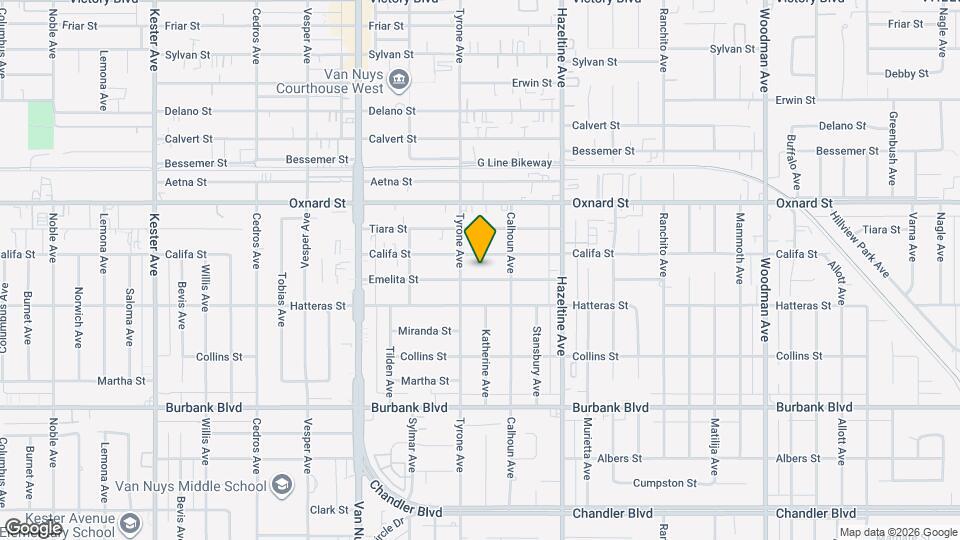 14237 Emelita St, Unit 14239 Emelita Mapa y Detalles de la Ubicación