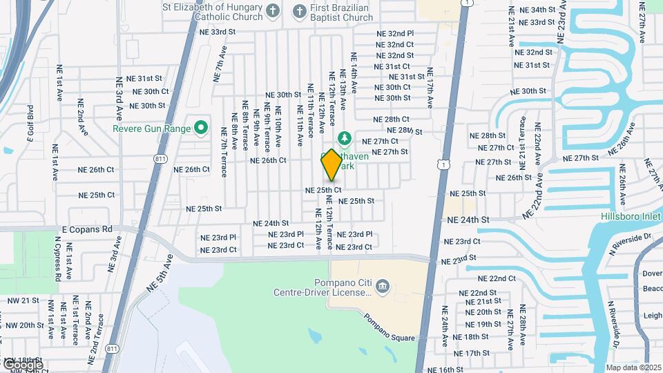 2561 NE 12th Terrace Map and Location Details